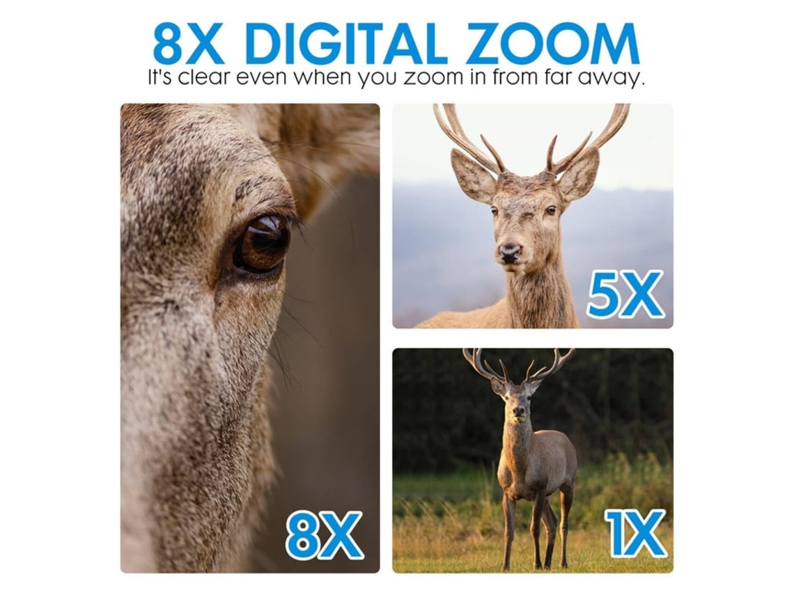 Gafas de visión nocturna, gafas infrarrojas, binoculares de visión nocturna 4K, telescopio de visión nocturna con zoom digital de 8x, binoculares HD de pantalla grande, Bestvite