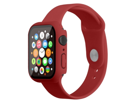 Correa de Silicona talla S/M para Apple Watch Series 7 41mm - rojo oscuro