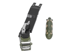 Set De Juguete De Modelo De Camión Militar Submarino De Aleación Metálica Para Niños