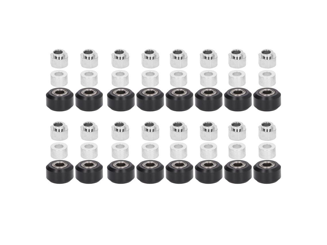 Conjunto De Poleas Pom Con Rueda De Rodamiento De Goma Para Impresora 3d Polea Negra