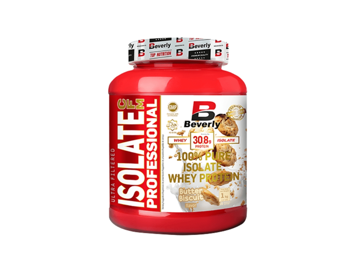 Isolate Cfm Professional - 1 kg de galletas de mantequilla (galletas de mantequilla inglesas) de Beverly Nutrition