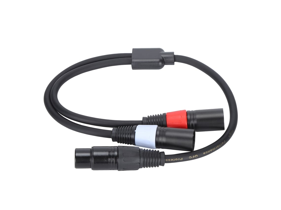 Cable Adaptador De Audio Jorindo De 5 Pines Xlr Hembra A Dos Conectores Xlr De 3 Pines Macho, Divisor En Y, 0,5 M