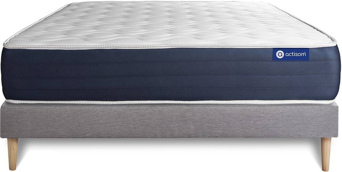Conjunto de Somier + Colchón ACTISOM Actimemo Sleep (Gris - 135x200cm)