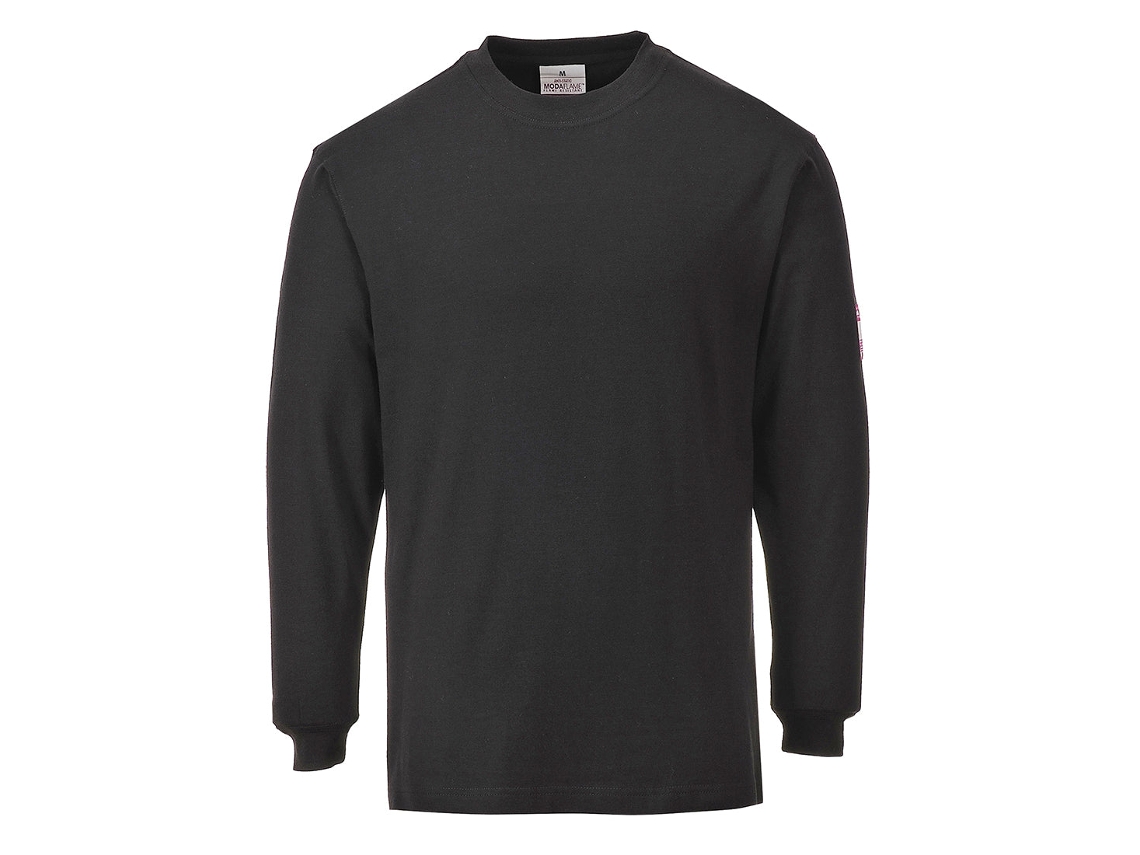 Camiseta de manga larga ignífuga y antiestática Modaflame / Gris / M Portwest