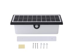 Bj-luz Solar De Parede Ip65 Impermeável Com Sensor De Movimento 3 Modos Lâmpada Led Exterior Para Jardim Garagem Pórtico Pátio