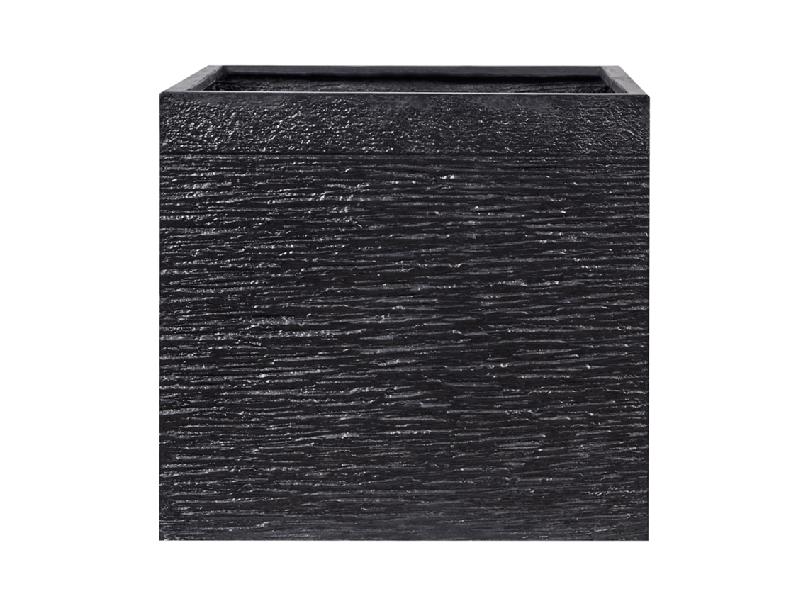 Vaso Beliani Paros De Óxido De Magnésio Preto 50x50x46
