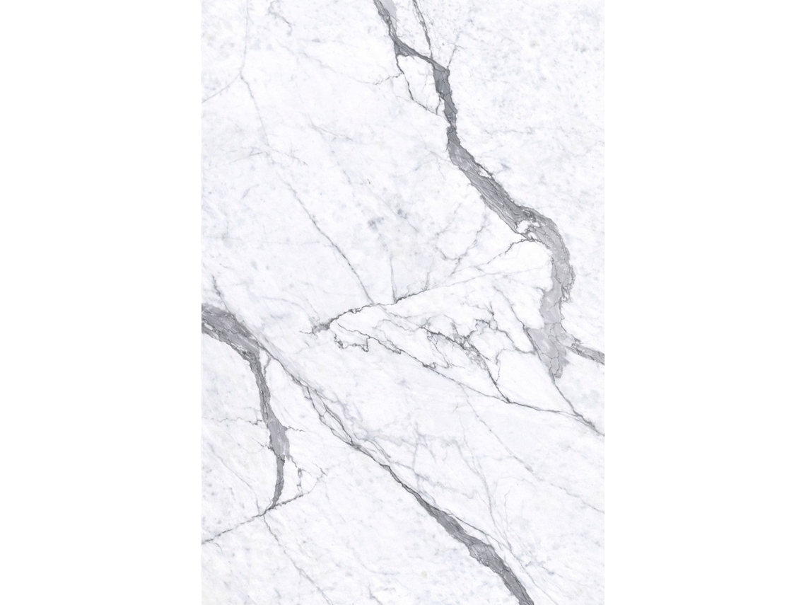 Juego de 6 paneles decorativos de porcelana con efecto mármol blanco, 4,3 m², revestimiento de pared de PVC con protección UV, tamaño 120x60 cm.