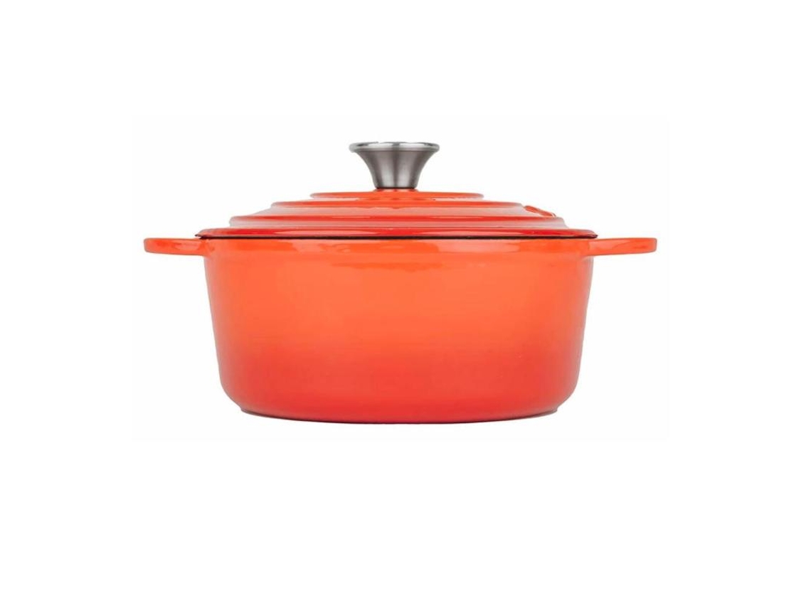Cocotte Hierro Esmalte Naranja 3,35lt Lt011
