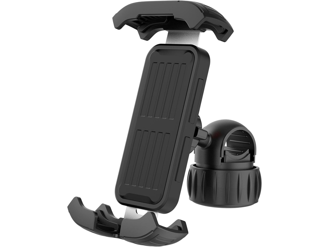 Soporte de navegación JYTGALX para motocicleta/bicicleta de montaña con sistema de liberación rápida (negro) (versión metálica bidireccional)