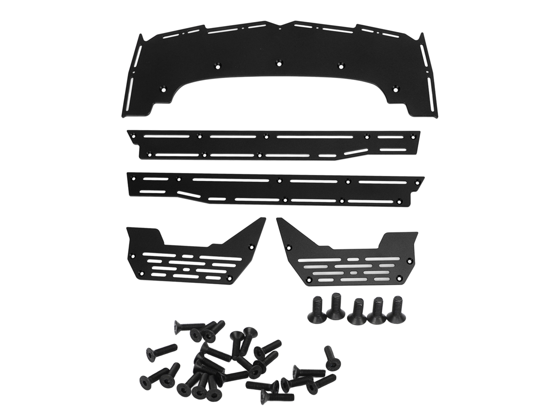 Pedal Lateral De Aluminio Para Coches Rc Arrma Escala 1/7 Y 1/8, Piezas De Mejora, Duradero Y Ligero, Negro.
