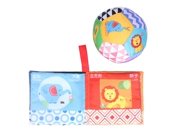 Jinwei-libro De Tela Y Pelota De Sonido Suave Para Bebé - Pelota Colorida Y Libro De Tela Infantil