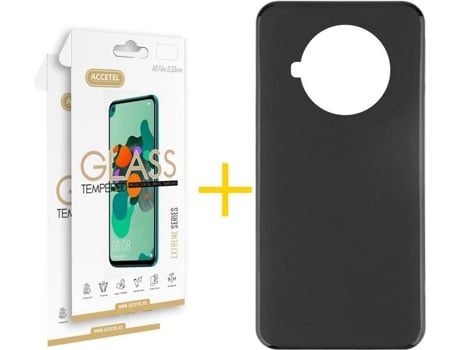 Kit Funda + Protector de Pantalla Xiaomi Mi 10T Lite 5G / Mi 10i 5G ACCETEL Cristal Templado 8742 Negro