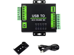 Convertidor Industrial Aislado Usb A Rs485 De 4 Canales (b) Con Chip 26545