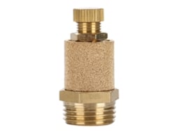 Silenciador De Escape De Latón Para Neumática Com Filtro Reductor De Ruído Rosca Macho G1/2 (1 Peça)