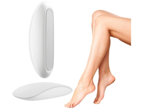 Depilación de cristal para mujeres y hombres, herramienta depiladora de cristal sedoso para brazos, piernas, cuerpo, blanco BISBISOUS