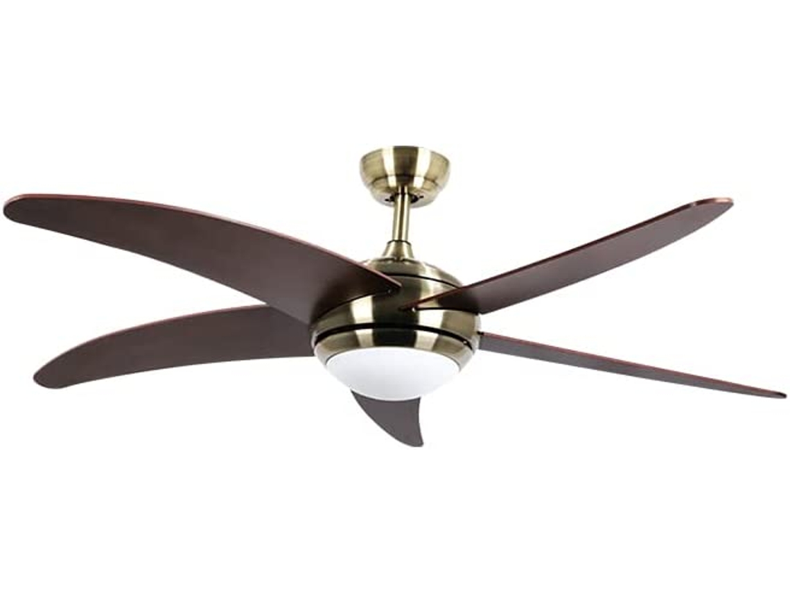 Ventilador de Techo BASTILIPO Malibu Couro 3 Led
