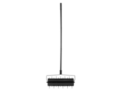 Aireador de césped manual con ruedas Succebuy de 21 pulgadas, resistente, color negro