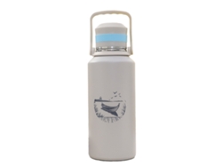 Mali garrafa Térmica Inox 1500ml Anti vazamento Dupla Parede para Camping Esportes Cinza