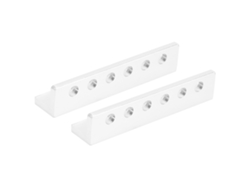 2 Piezas De Viga Plana En Forma De L De Aluminio Con 6 Orificios, Accesorios Para Robótica, 12x12x56 Mm, 3103-0006-0056