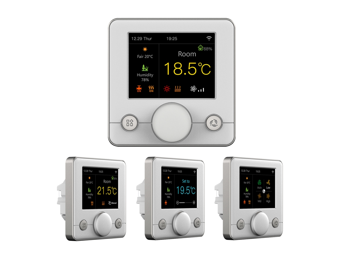 Termostato Inteligente Wi-fi Para Caldera Con Pantalla Lcd Rgb Digital Programable Y Control De Temperatura.