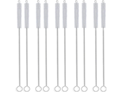 Limpiador de pipas flexible, cepillos resistentes para una limpieza profunda de pajitas, biberones, teteras, teclados, placas base, acero inoxidable y silicona.