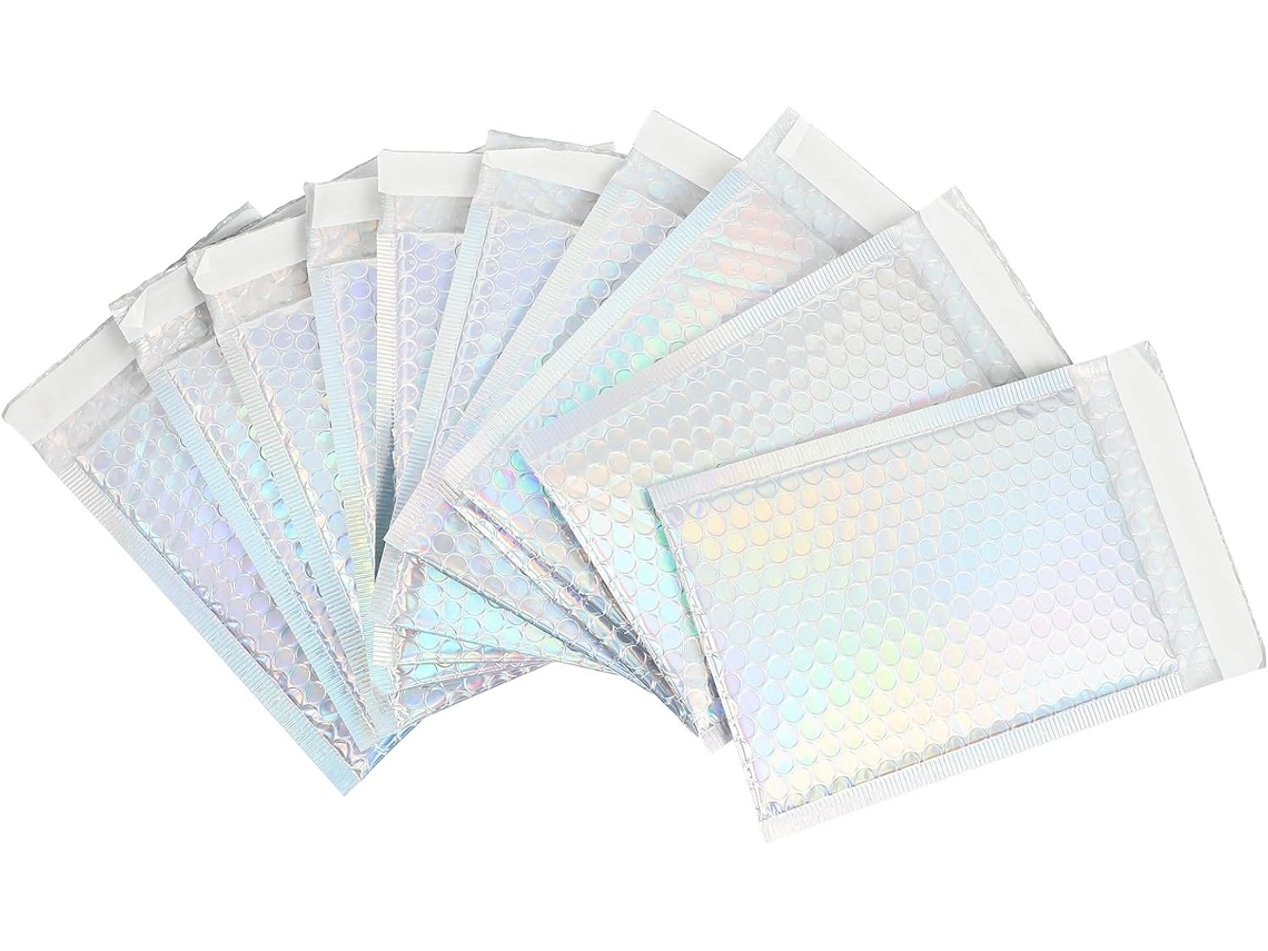 Lote de 20 sobres acolchados de colores con forro de burbujas, 4 cm, impermeables, ligeros y autoadhesivos. CHABERLU