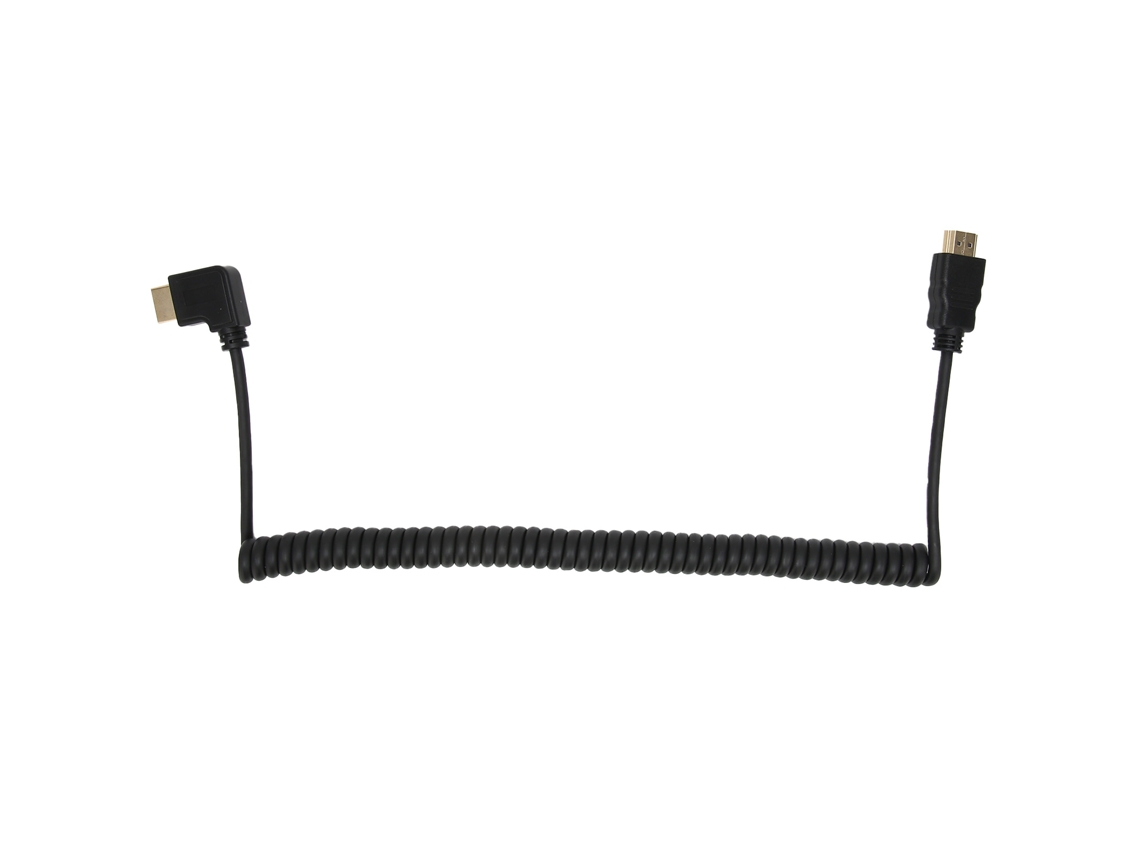 Cabo Extensor Hdmi Macho Para Macho Com Ângulo De 90 Graus Enrolado Para Computador/tv