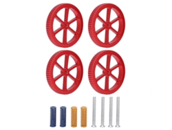 Kit de nivelación para impresora 3D en aleación de aluminio con tuercas rojas, varilla calefactora, resorte y accesorios para cama caliente (26 unidades GOKOCO)