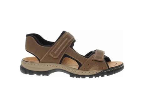 Sandalias de Hombre RIEKER Piel Marrón (43)