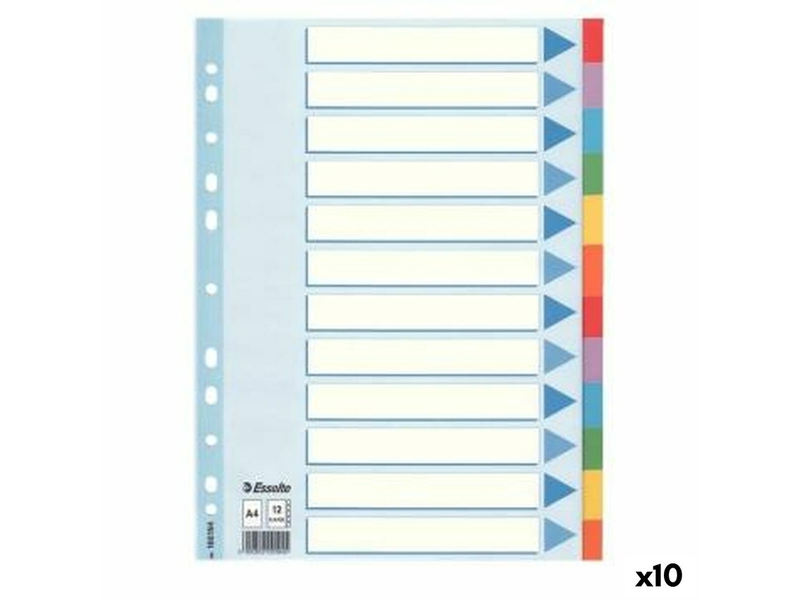 Separadores Esselte Multicolor A4