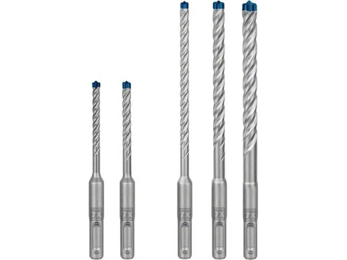 Conjunto de Brocas BOSCH Expert Sds Plus-7X - 5/6/6/8/10 mm - 5 Un para Martillo Perforador