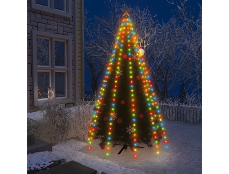 vidaXL Red de luces de árbol de Navidad 300 LEDs azul 300 cm