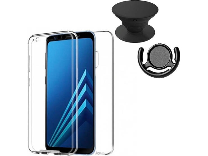 Kit Funda, PopSocket y Soporte PopSocket Samsung Galaxy S7 Edge 360º Transparente