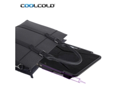 Coolcold K24 Refrigerador Ultradelgado Portátil Ajustable Plegable Para Portátiles Con 2 Ventiladores De Refrigeración Usb