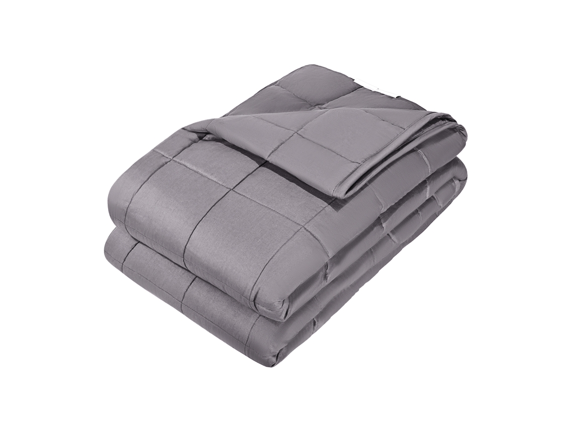 Manta Con Peso Succebuy 11,3 Kg 203 X 229 Cm Tamaño King Suave 100 Por Ciento Algodón Gris