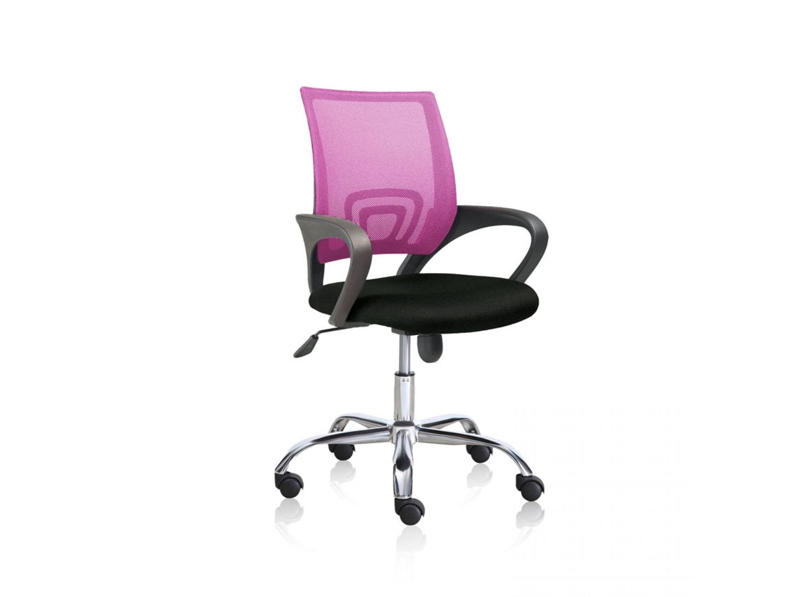 Silla de oficina Logic Negro - Rosa Logic 60 x 90-102 x 60cm cm