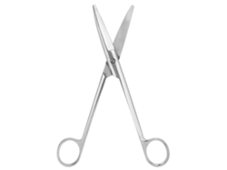 Tijeras veterinarias de acero inoxidable, curvas, 18 cm, para animales y uso doméstico | MARCA