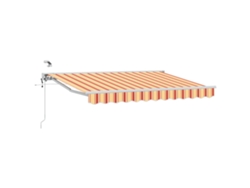 Toldo eléctrico retráctil, amarillo y naranja, 3,5 x 2 m, VIDAXL