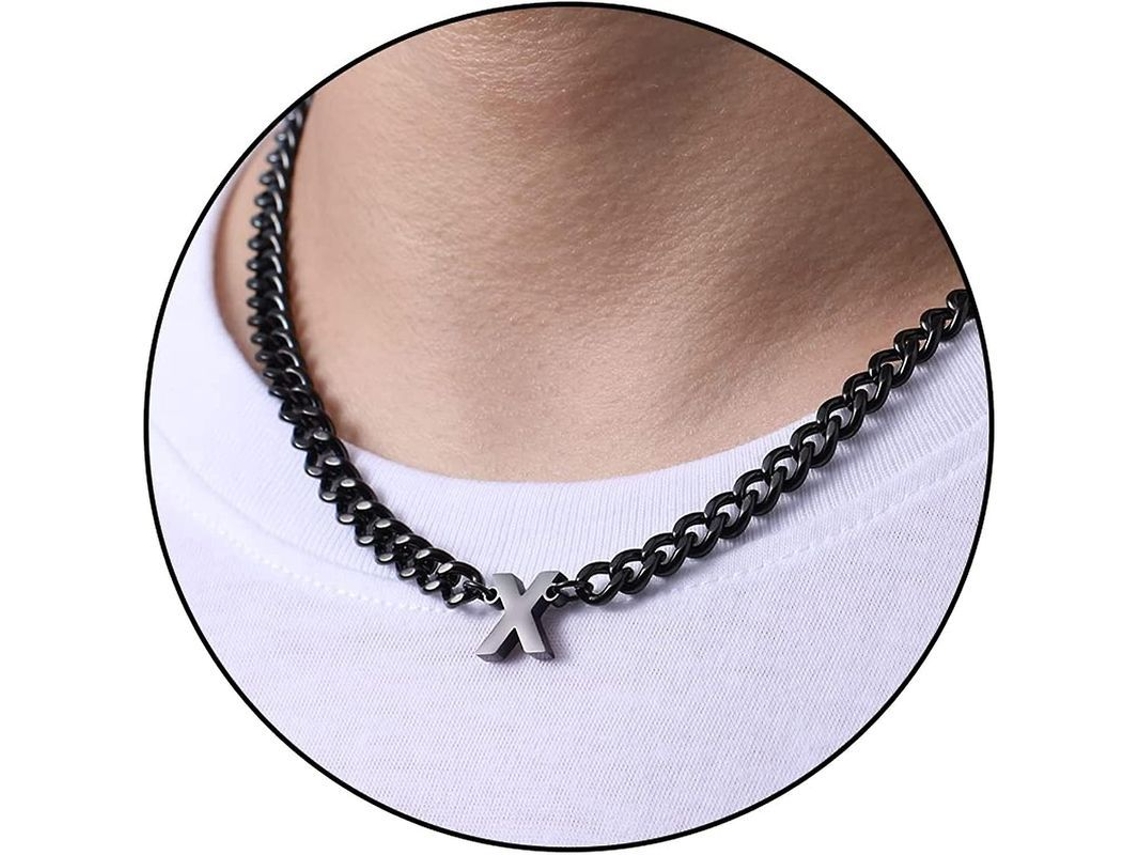2026-cadena De Eslabón Cubano Con Letra Inicial A-z De Acero Inoxidable 6.5mm 18+2 Pulgadas Regalo De Joyería Para Hombres Mujeres Niños