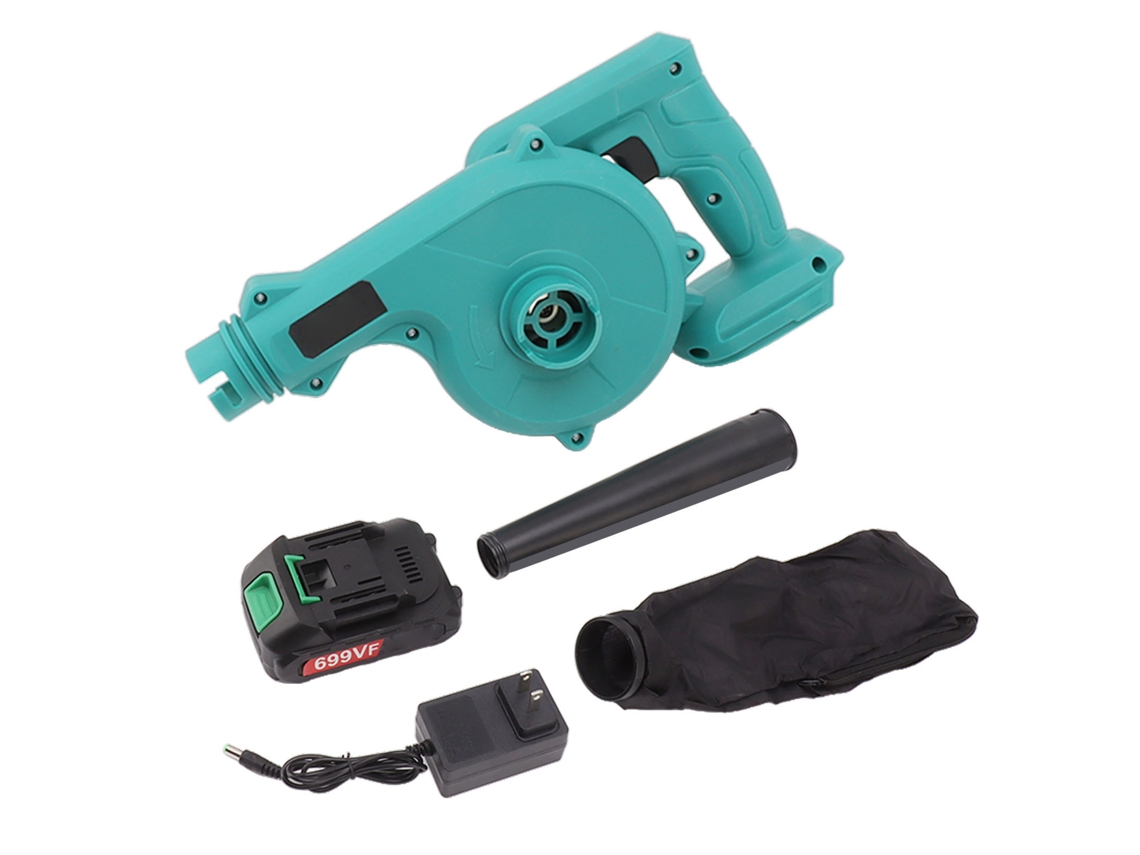 Soplador De Hojas Eléctrico Inalámbrico Mini 3.0ah Con Soplado, Succión Y Variación Continua De Velocidad.