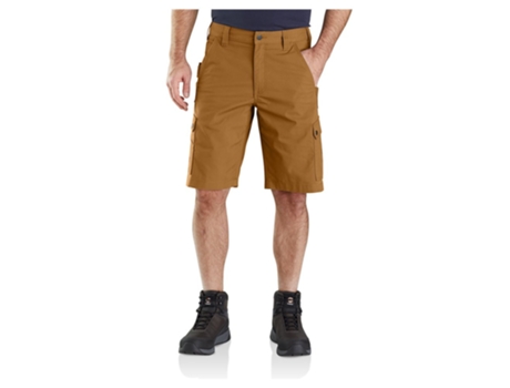 Calção CARHARTT Shorts Cargo Com Ajuste Relaxado Ripstop Beige 36