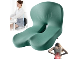 Cojín De Espuma Viscoelástica Para Asiento De Oficina Con Soporte Lumbar Para Sentarse Durante Largos Periodos (verde) Digitallab
