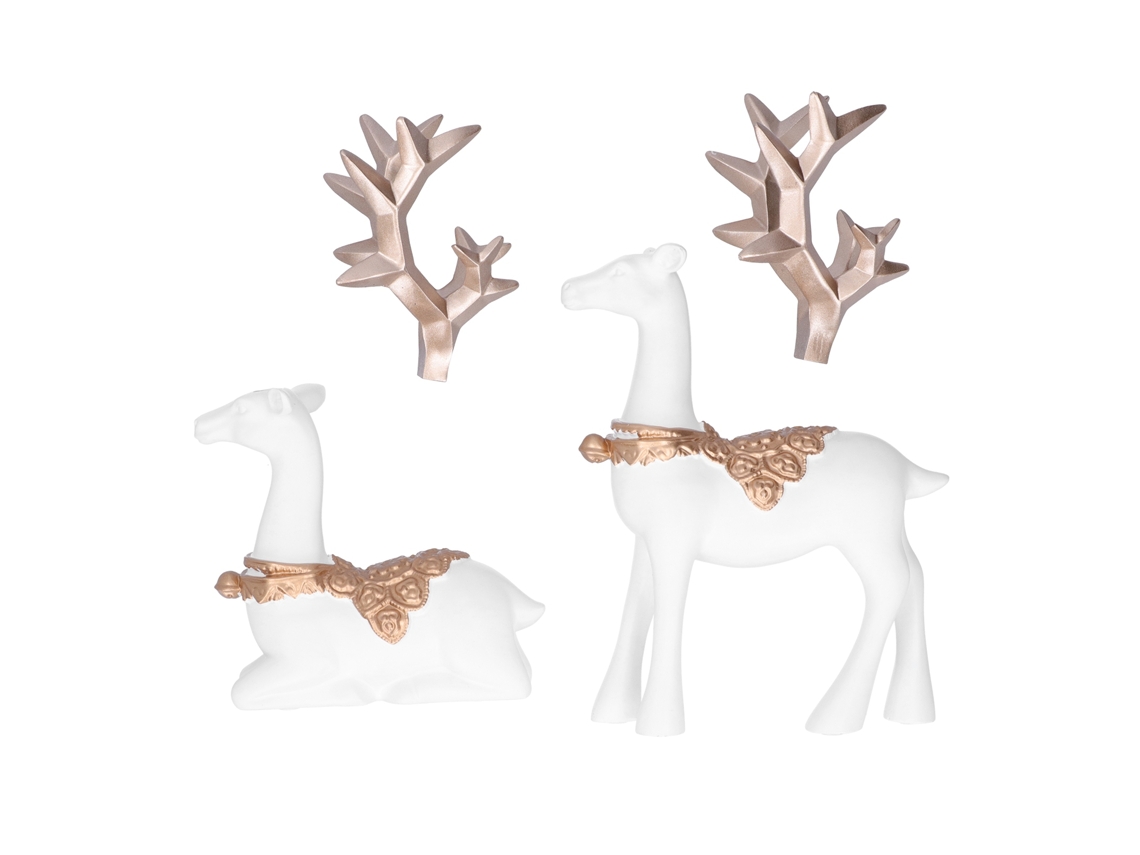 Estatua De Alce De Resina, Estilo Nórdico, Geométrica, Adorno Decorativo De Mesa Para El Hogar.