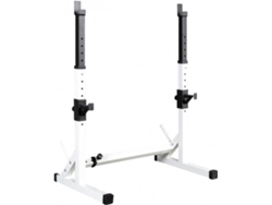 Soporte Ajustable FITNESS TECH Estante de Cuclillas Blanco