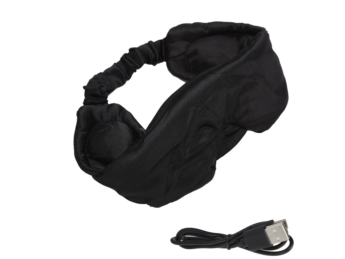Antifaz Inalámbrico Silk Bluetooth 5.0 Para Escuchar Música Y Realizar Llamadas, Con Bloqueo De Luz - Negro