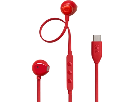 AURICULAR COM FIO JBL T305C RED VERMELHO