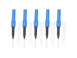 5 Piezas Sonda De Prueba Aguja Perforadora 0.7mm Con Funda Kit Accesorio Para Multímetro Azul