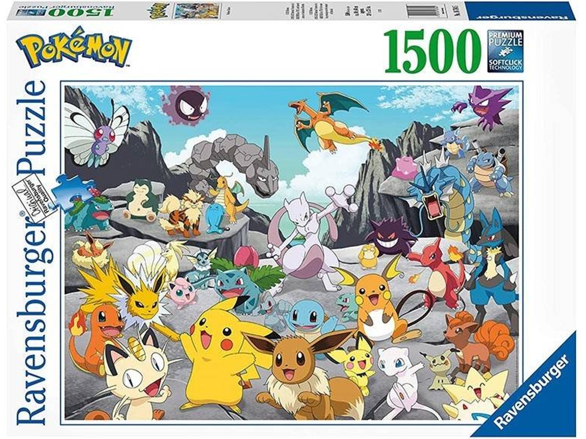 Puzzle RAVENSBURGUER Pokemon Classics (Edad Mínima: 8 Años - 1500 Piezas)