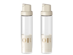 KOFIHETY Dispensador de Aceite de Oliva - Juego de Dispensadores de Aceite y Vinagre de Vidrio - Botella Dispensadora para Cocina