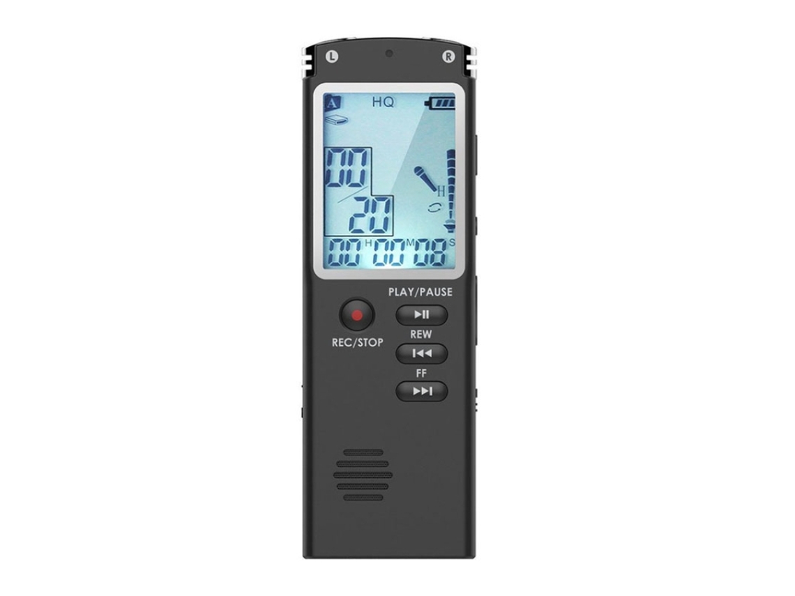 Reproductor MP3 inteligente con memoria de 8 GB, pantalla HD grande y reducción de ruido (negro)